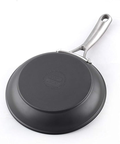 Cooks Standard Frying Omelet Pan, Classic Hard Anodized Nonstick 10.5-Inch Sauté Skillet Egg Pan, Black