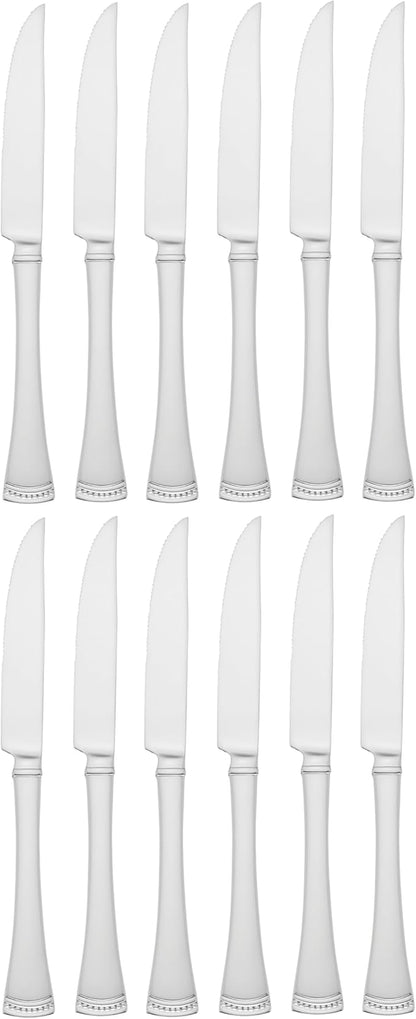 Lenox Portola 12-Piece Steak Knife Set, 3.60 LB, Metallic