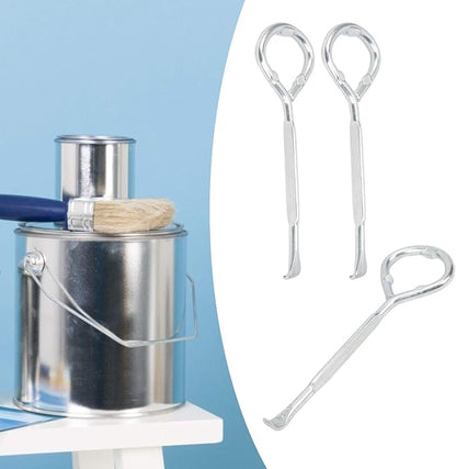 Fafeicy 24Pcs Paint Can Lid Opener, Metal Paint Can Opener, Paint Bottle Opener M10 Steel Beer Jar Tin Manual Opening Tool for opening paint buckets, latex paint cans (Pack of 2)