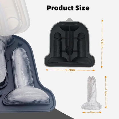 Prank Ice Cube Mold, Funny Ice Cube Molds for Adults, Silicone Fun Shapes for Whiskey Cocktails
