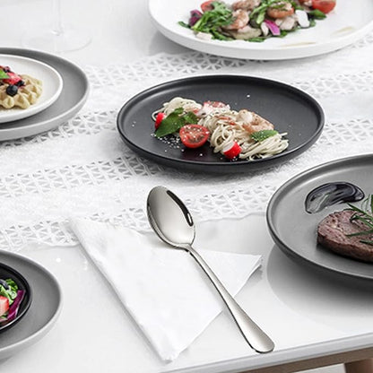 Stainless Steel Teaspoon Set, 8 Pieces, 7.3 Inches, Mirror Finish, Dishwasher Safe