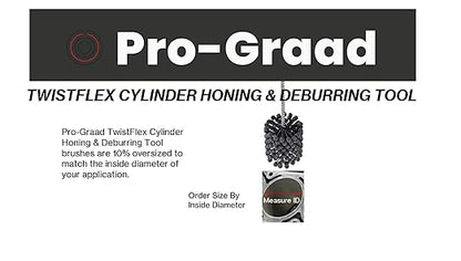 TwistFlex 1-1/2" 180SC Cylinder Hone | 1.5" (38mm) Flexible Cylinder Honing & Deburring Tool | Bore Brush for Hole Diameters 1.37 - 1.5" | Silicon Carbide 180 Grit | 1/4" Shank | 8" Length