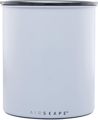 AirScape Planetary Design Kilo Coffee Storage Canister - US Patented Inner Plunger Lid Removes Excess Oxygen - Don't Buy airtight, Buy AIR-Less - Holds 2.2 lbs Coffee Beans - (Matte Gray)