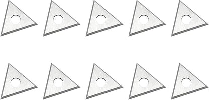 Paint Scraper Carbide Blades Double-Edged Reversible Replacement Blade (1" Triple-Edge Triangle) By LU&MN
