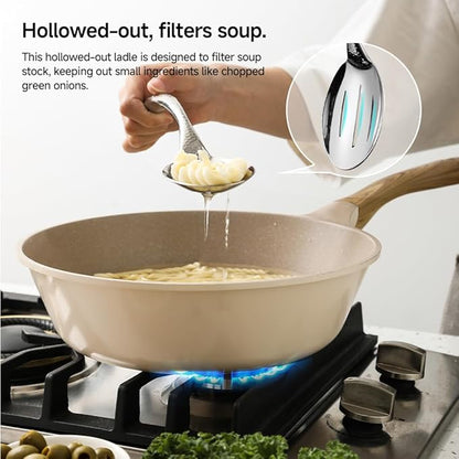 Stainless Steel Serving spoons set with Slotted Spoon.Serving Spoon and Perforated Spoon kitchen cooking serving utensils set