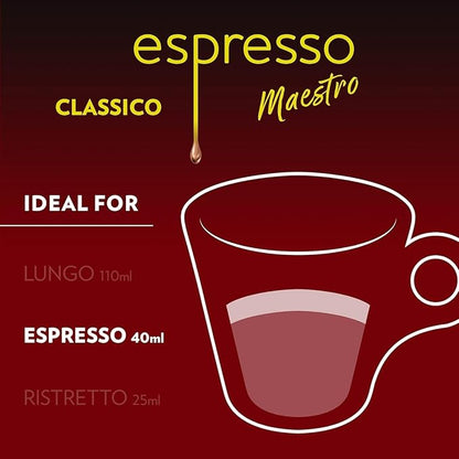 Lavazza Espresso Classico Medium Roast 100% Arabica Aluminum Capsules Compatible with Nespresso Original Machines 10 count (pack of 6), Value Pack – Packaging may vary