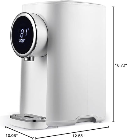OCTAVO Water Boiler & Warmer 5 Liter, 304 Stainless Steel Water Tank, 700 Watt 6 Adjustable Water Temperature, LCD Touch Control Screen, Child Lock with Water Shortage Indicator