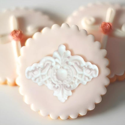 Art Molds for Polyclay Air Dry Clay Plaster Epoxy Resin Fondant Cake Decor Rococo Embellishment