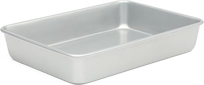 Martha Stewart Gallen 13 x 9 Inch Rectangular Nonstick Carbon Steel Cake/Baking Pan- Silver