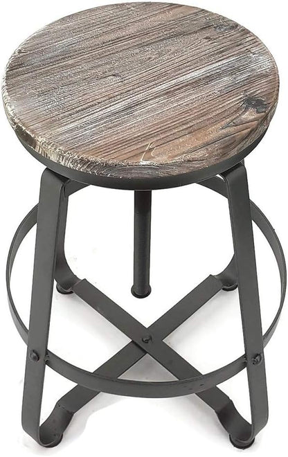 Modern Home Turner Retro Adjustable Contemporary Steel/Wood Barstool
