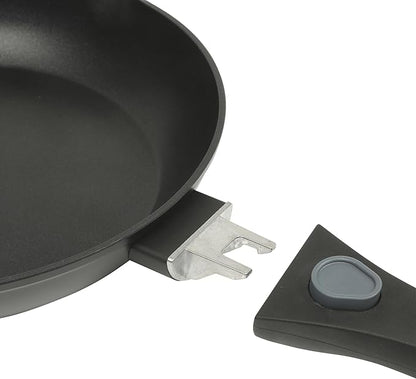 Oster SmartHandle 2-Qt Nonstick Saucepan & 10-Inch Fry Pan with Removable Handle Cookware Set – Oven & Dishwasher Safe, Space-Saving Cookware