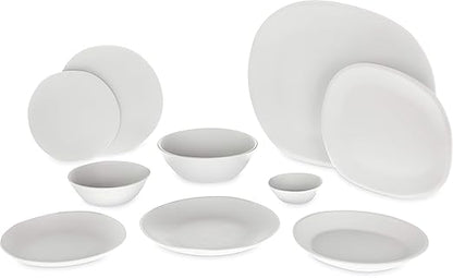 Carlisle FoodService Products Ridge Reusable Plastic Bowl for Home and Restaurant, Melamine, 22 Ounces, Cement, (Pack of 12)