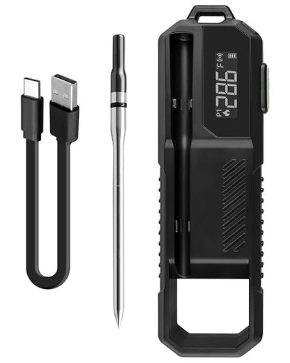 Meat Thermometer with Ultra-Thin Probe, Single Probe Thermometer