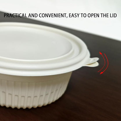 30 Pack 16 ounce Prep Meal Containers, Food Storage Boxes. Reusable Takeaway Containers， Stackable Bento Boxes. Microwave Refrigerators Are Safe.
