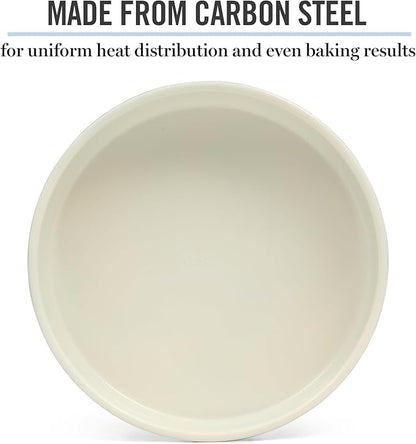 Martha Stewart Gallen 8 Inch Round Nonstick Carbon Steel Cake/Bake Pan - Teal