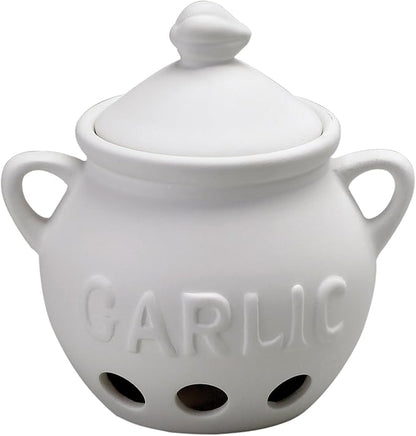 Fantes Garlic Keeper, Unglazed Ceramic, The Italian Market Original since 1906