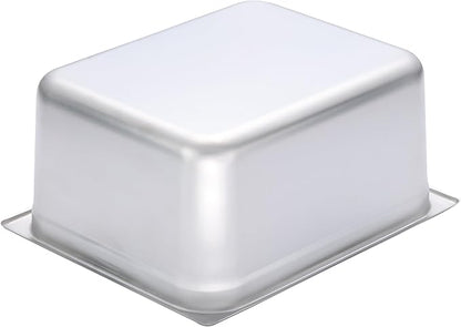 BIRDROCK HOME Stainless Steel Steam Table Pan - Hotel, Restaurant & Catering Supplies - 24 Gauge Steel, 9.9 qt Capacity - Meal Prep, Cooking, & Food Storage Container - 6" Depth, 1/2-Size (6 Pack)