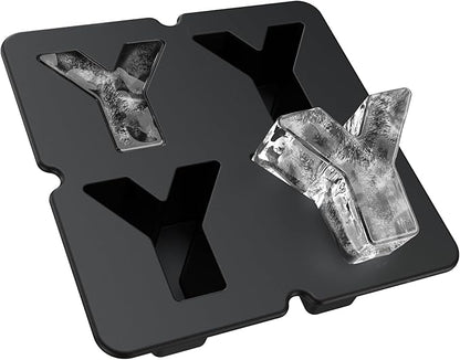 Customized Letter E Ice Cube Mold -Letter Silicone Ice Mold for Custom Ice Cube Mold and Baking Chocolate and Crafting Letter Molds, Ice Cube Molds for Cocktails & Whiskey with Custom Letters