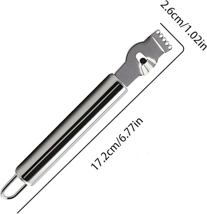 3Pcs Lemon Zester Tool Citrus Peeler Zester Grater with Handle Stainless Steel Fruit Grater Peeling Knife Multipurpose Kitchen Gadgets Bar Accessories