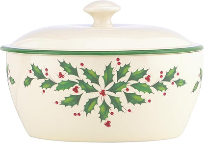 Lenox 847117 Holiday Covered Casserole, Christmas Theme