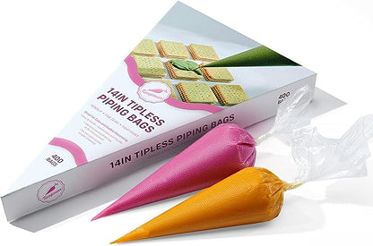 KEENPIONEER Disposable Piping Bags 14inch, 400 count