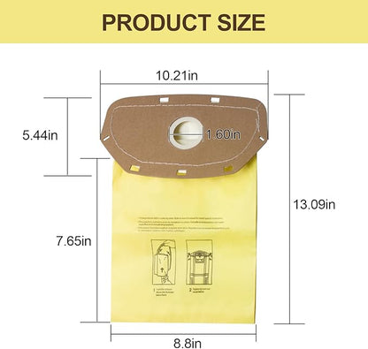 AH10232 Type CB1A Allergen Filtration Backpack Vacuum Bag Fit for Hoover Backpack Vacuum CH34006, CH93600, and CH93619(5 Pack)