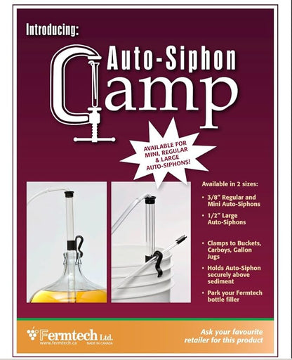 Fermtech Mini 14" Long Deluxe Siphoning Kit – Complete Home Brewing Equipment for Beer, Wine, Mead, and Craft Brew Making; Includes Auto Siphon Pump, Food-Grade Transfer Hose, and Bottling Wand