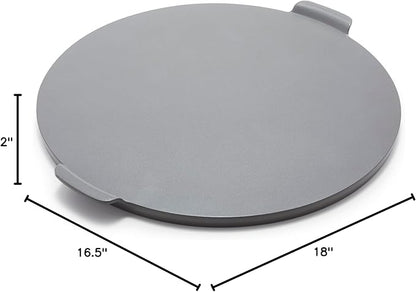 GreenPan Premiere Ovenware Healthy Ceramic Nonstick 16.5" Pizza Pan, PFOA and PFAS-Free, Warp-Free Bakeware, Durable Quick Heating Baking Tray, Oven and Broiler Safe to 600F, Dishwasher Safe, Gray
