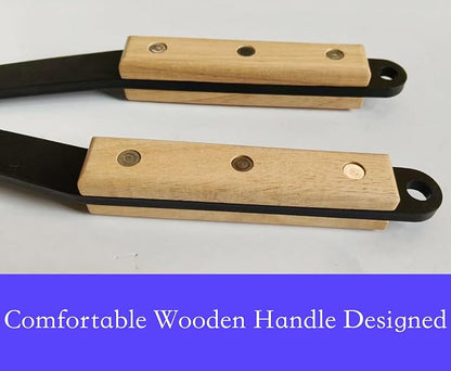 40" Fireplace Tongs Log Grabber Made Of Premium Heavy Duty Alloy Steel. Fire Tongs With Wood Handle Best For Fire Pit Fireplace Campfire Indoor & Outdoor. Upgraded Fire Pit Tools.