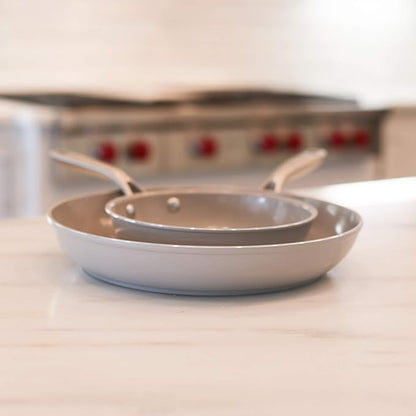 TECHEF - CeraTerra - 8 inch Ceramic Frying Pan – PFAS, PTFE & PFOA-Free, Toxin-Free Ceramic Coating, Induction-Ready, Oven & Dishwasher Safe, Ceramic Nonstick Frying Pan Made in Korea