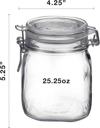 Bormioli Rocco 149280M04321991 food container, 25.25 oz, Clear