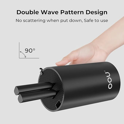 OOU Universal Knife Block Holder Without Knives, Round Kitchen Knife Holder, Detachable Knife Storage for Easy Cleaning-Black
