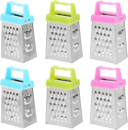 PRETYZOOM 30pcs Mini Grater Multifunctional Grater Box for Cheese Garlic and Vegetables Compact Design Non- Handle Easy to Clean Versatile Kitchen Tool for Shredding and Slicing