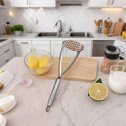 FLYINGSEA Potato Masher, Professional 18-8 Stainless Steel Potato Masher. Vegetable Masher,Cooking And Kitchen Tools.