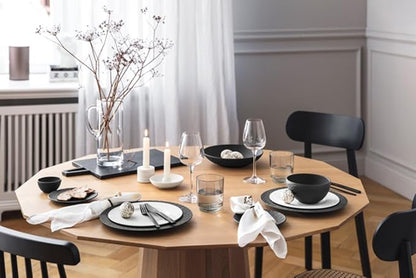 Villeroy & Boch Manufacture Rock Dinner Plate Set of 4 27x27x2cm