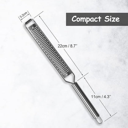 VOVOLY Lemon Zester, Cheese Grater, Parmesan Cheese, Ginger, Garlic, Nutmeg, Chocolate, Citrus, Lime Zester & Grater, Kitchen Tool with Razor-Sharp Stainless Steel Blade