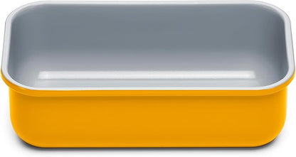 Caraway Non-Stick Ceramic 1 lb Loaf Pan - Naturally Slick Ceramic Coating - Non-Toxic, PTFE & PFOA Free - Perfect for Pound Cakes, Breads, & More - Marigold