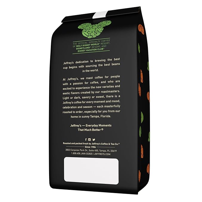 Joffrey's Sea Witch Brew - Disney Flavored Coffee, Notes of Caramelized Sugar, Dark Chocolate, Vanilla, Medium Roast, Brew or French Press (Ground, 11oz)