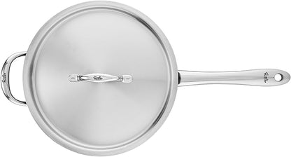 Fissler M5 Pro-Ply 5-ply Stainless Steel Sauté Pan with Metal Lid, 5 Quart