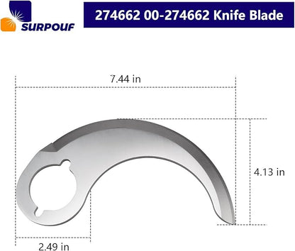 274662 Knife Blade 00-274662 For Hobart Cutter Mixer/Vertical Chopper HCM450 HCM450C HCM300 replace 00-122295 Stainless steel（Each）
