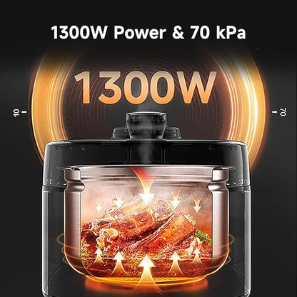 Midea 8-in-1 Electric Pressure Cooker with Dual Pots, Multi-Functional Programmable Slow Cooker, Rice Cooker, Steamer, Sauté Pan and More, 5 Quart