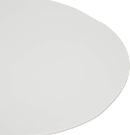 Carlisle FoodService Products Ridge Reusable Plate Rimless Plate for Home and Restaurant, Melamine, 9 Inches, Cement
