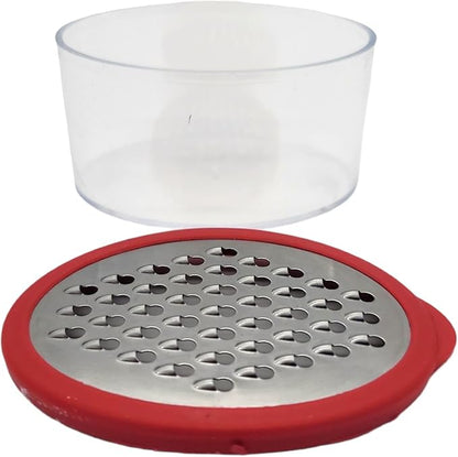 Handy Housewares Mini Grater with Container - Ideal for Grating Garlic, Cheese and Zesting Citrus - Random Color (1)