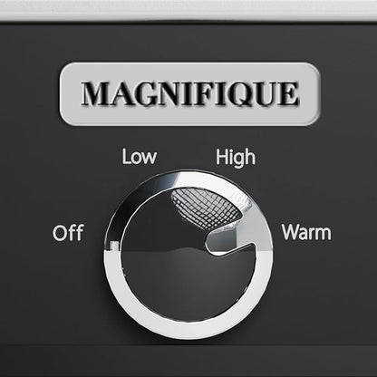 [NEW] MAGNIFIQUE 4-Quart Slow Cooker with Casserole Manual Warm Setting - Perfect Kitchen Small Appliance for Family Dinners, Dishwasher Safe Crock, Black