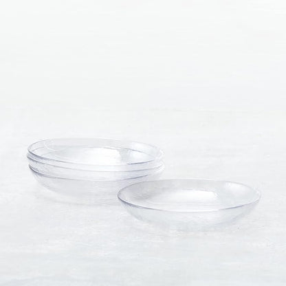 Fortessa Los Cabos Glass Dinnerware Collection, Coupe Entrée Bowl (Set of 4), 8.6 Inch/25oz, Clear