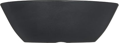 Carlisle FoodService Products Ridge Reusable Plastic Bowl for Home and Restaurant, Melamine, 52 Ounces, Slate