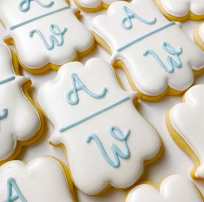 Frame Cookie Cutters 10 Shapes with 6 Cookie Scribes & 1 Storage Bag, Plaque Fondant Dough Cutters Baking Tools Kitchen Accessories for Home Daily Holiday Party