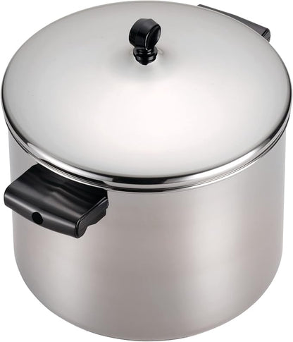 Farberware Classic Stainless Steel 6-Quart Stockpot with Lid, Stainless Steel Pot with Lid, Silver (Pack of 3)