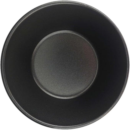 3 Inch Tart Pan, Carbon Steel Pastel De Nata Tins, Nonstick Egg Tart Molds, Mini Round Quiche and Pie Pan for Tartlet, Cupcake, Pudding, Muffin Baking - 8Pcs, Black