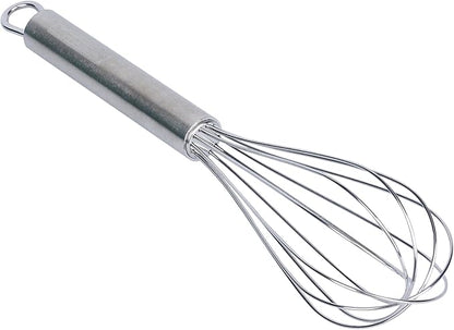 Restaurantware-German Standard 8.5 Inch French Whisk, 1 Dishwashable Kitchen Wire Whisk - Ergonomic Handle, Durable, Stainless Steel French Whip, For Blending, Stirring, Mixing Of Ingredients